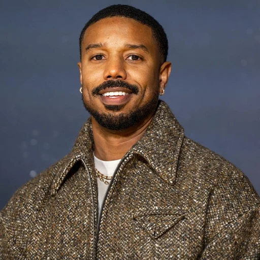 Micheal B Jordan from American actor, an AI character on folk