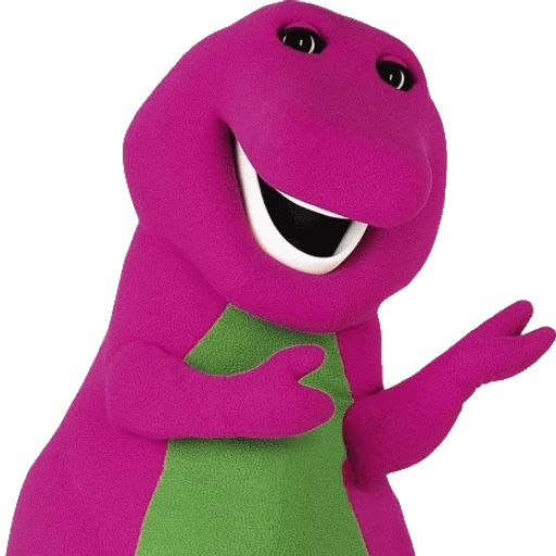 Barney from Barney & Friends, an AI character on folk