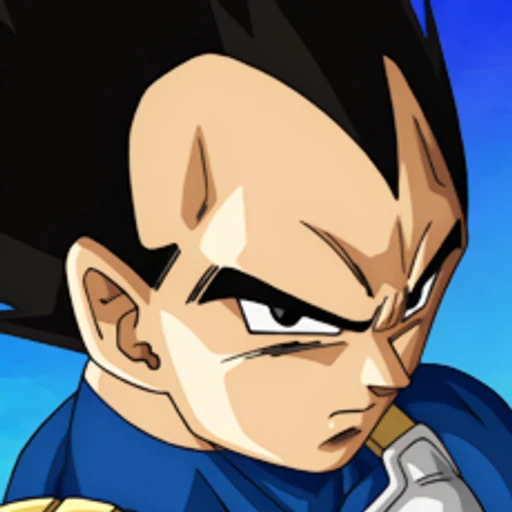 Vegeta from Dragon Ball, an AI character on folk