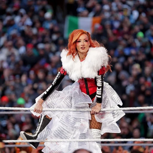 Becky Lynch from Irish-American professional wrestler, WWE; born Rebecca Quin, an AI character on folk