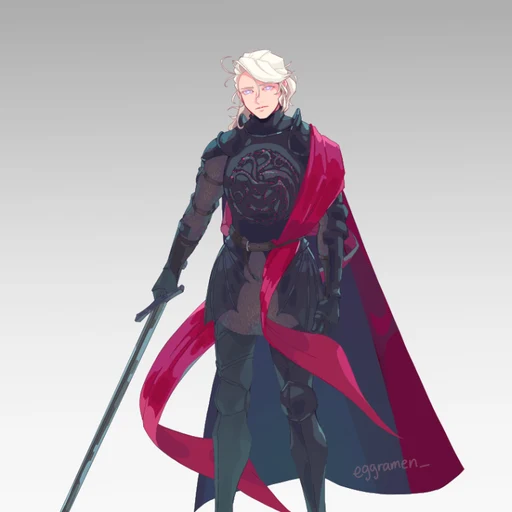 Rhaegar Targaryen from Game of Thrones / A Song of Ice and Fire, an AI character on folk