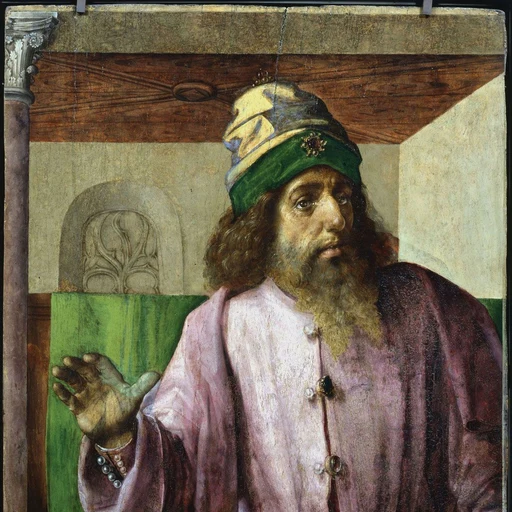 Aristotle from ancient Greek philosopher, an AI character on folk
