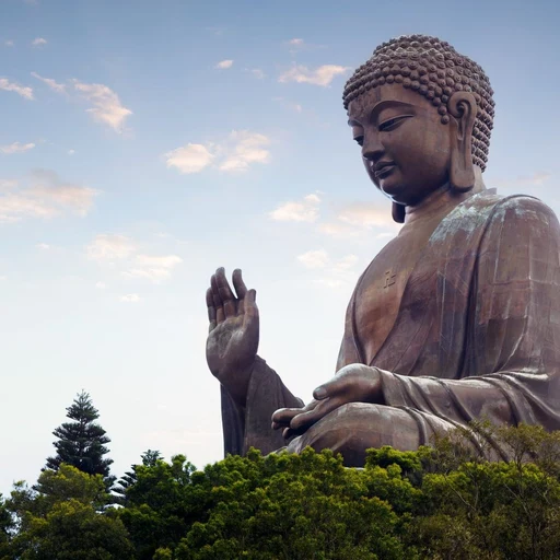 Buddah from The Buddha, founder of Buddhism, an AI character on folk