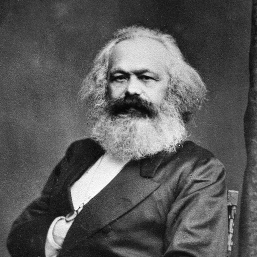 Karl Marx, an AI character on folk