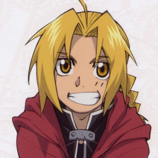 Edward Elric from Fullmetal Alchemist, an AI character on folk