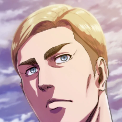 Erwin Smith from Attack on Titan, an AI character on folk
