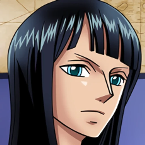 Nico Robin from One Piece, an AI character on folk