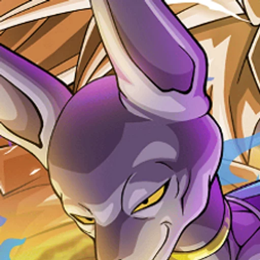 Beerus from Dragon Ball, an AI character on folk