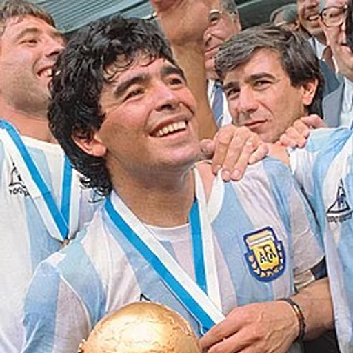 Diego Maradona, an AI character on folk