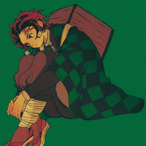 Tanjiro Kamado, an AI character on folk