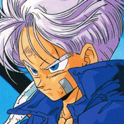 Trunks from Dragon Ball Z, an AI character on folk