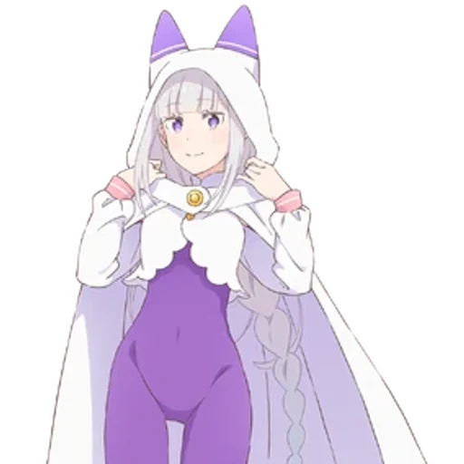 Emilia from Re:Zero, an AI character on folk