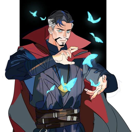 Dr strange from Marvel Comics, an AI character on folk