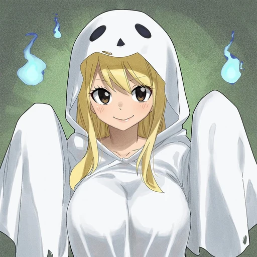 Lucy from Fairy Tail, an AI character on folk