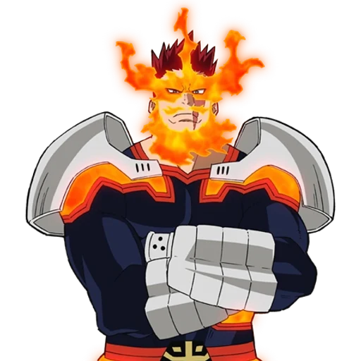 Enji todoroki from My Hero Academia, an AI character on folk