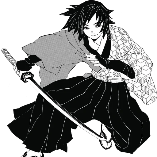 Giyu Tomioka from Demon Slayer: Kimetsu no Yaiba, an AI character on folk
