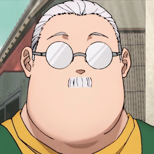 Sakamota from Sakamoto Days, an AI character on folk