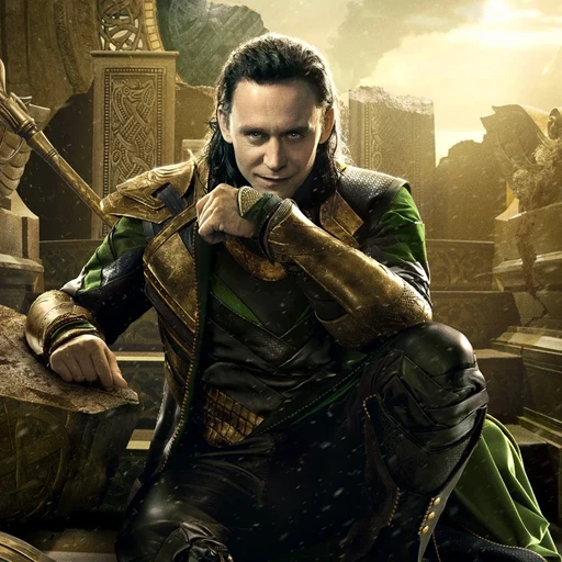 Loki from Marvel Cinematic Universe, an AI character on folk