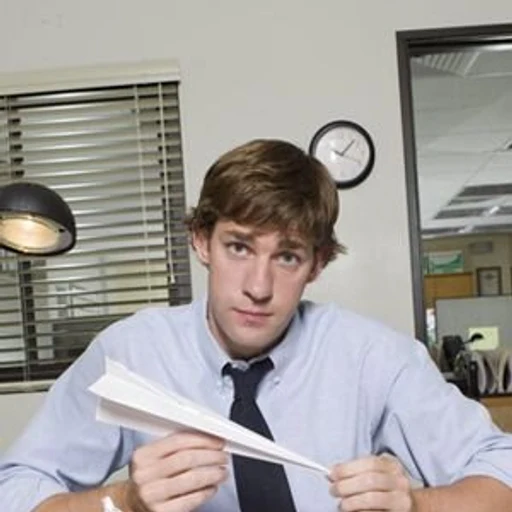 Jim halpert from The Office, an AI character on folk