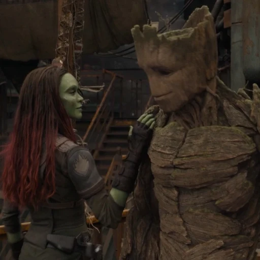 Groot from mcu from Marvel Cinematic Universe, an AI character on folk