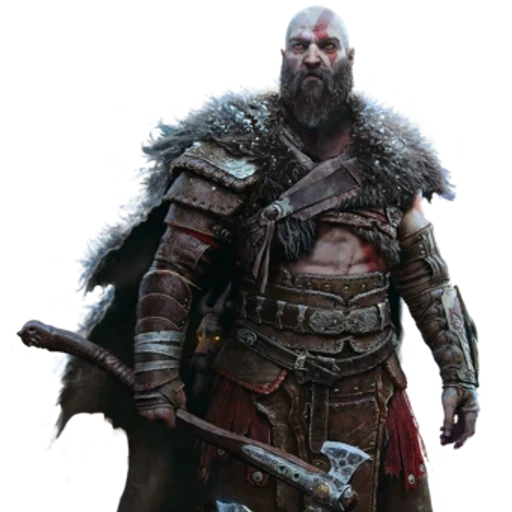 Kratos from God of War, an AI character on folk
