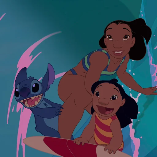 Nani from Lilo & Stitch, an AI character on folk