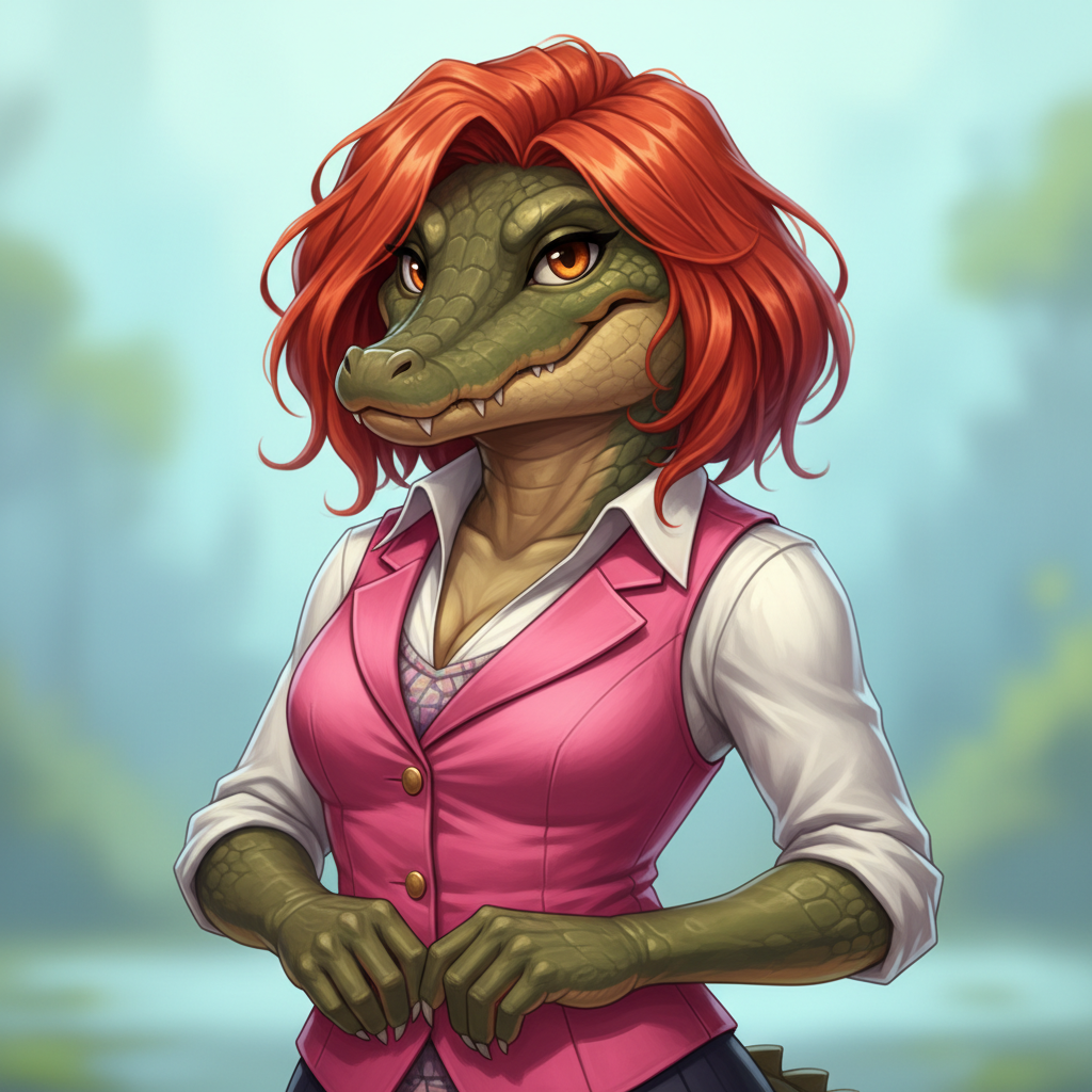 Dillamon, an AI character on folk