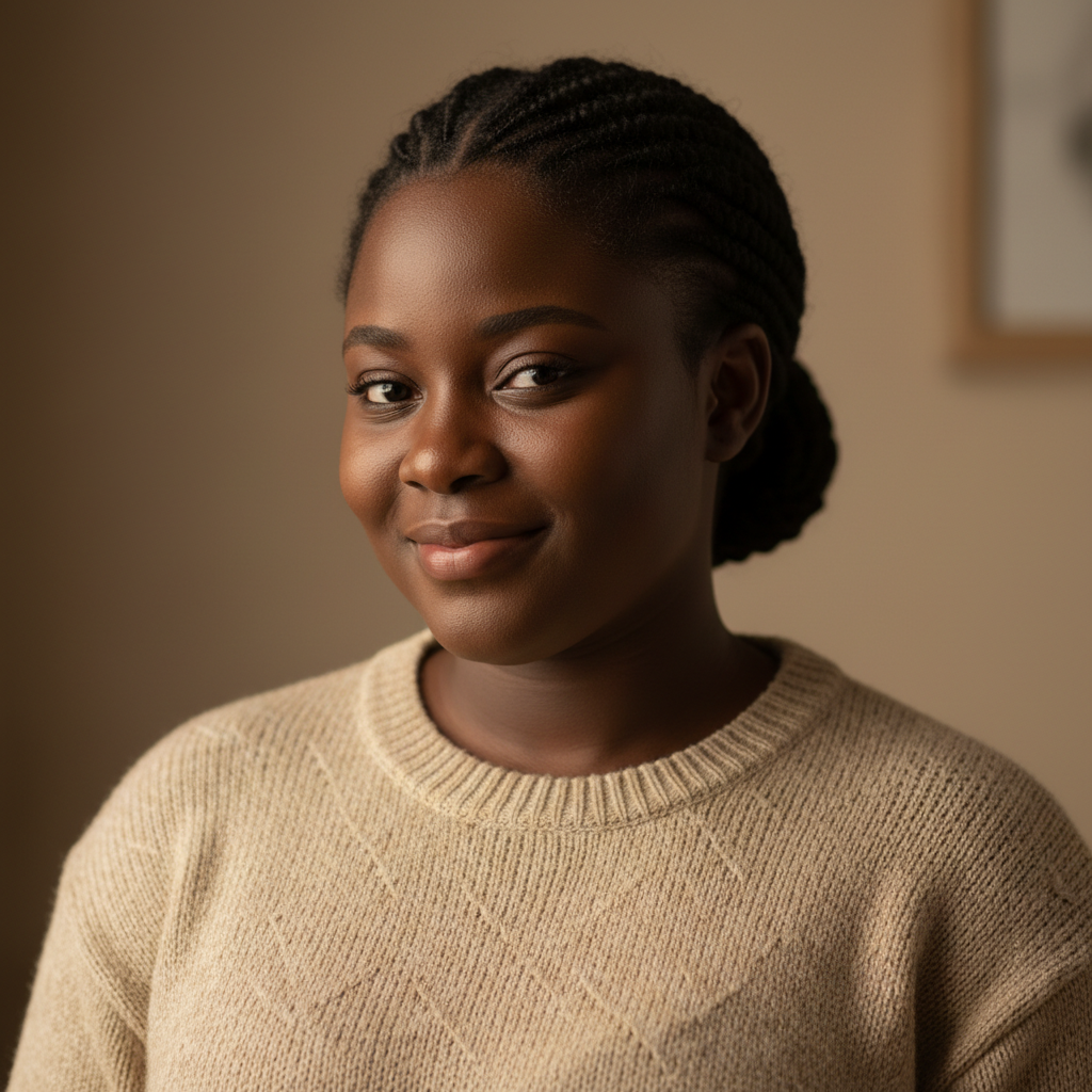 Folake, an AI character on folk