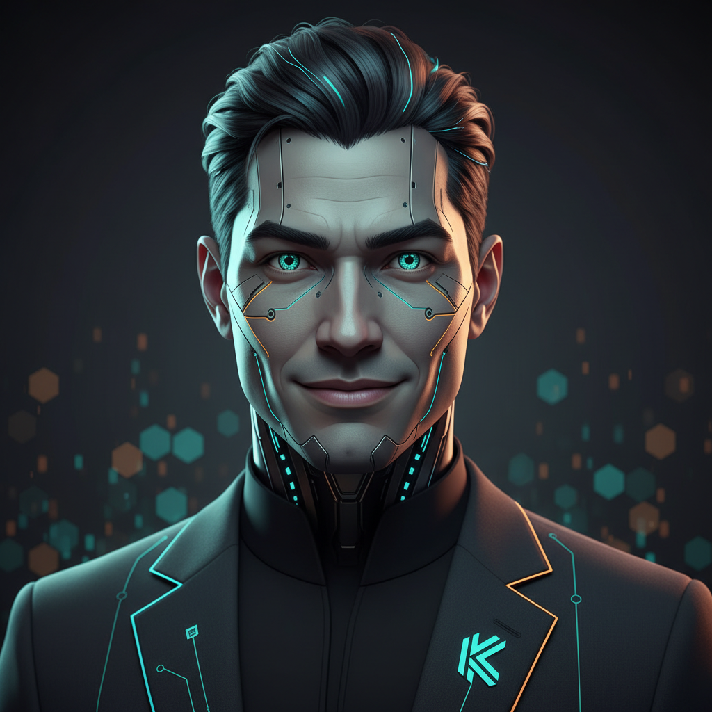 Crypto Coach Kai, an AI character on folk