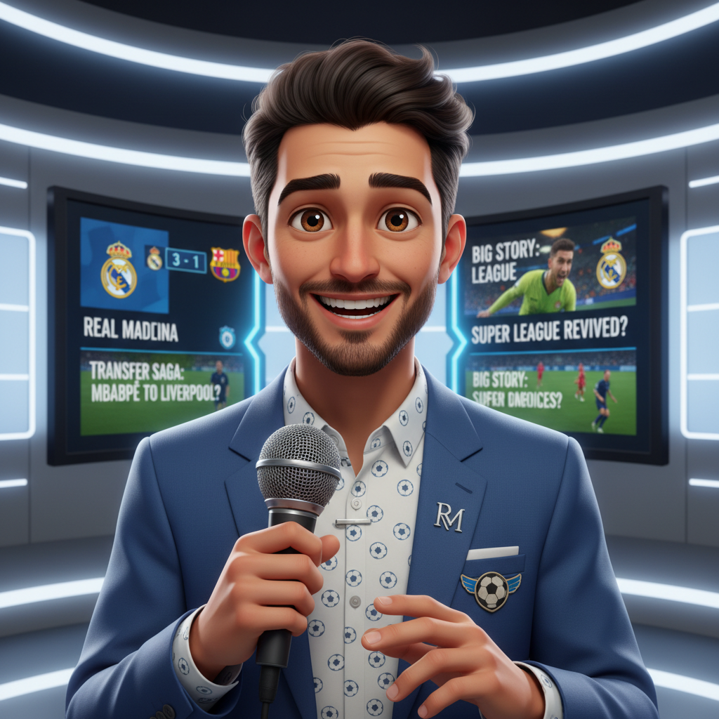 Pitch Report, an AI character on folk
