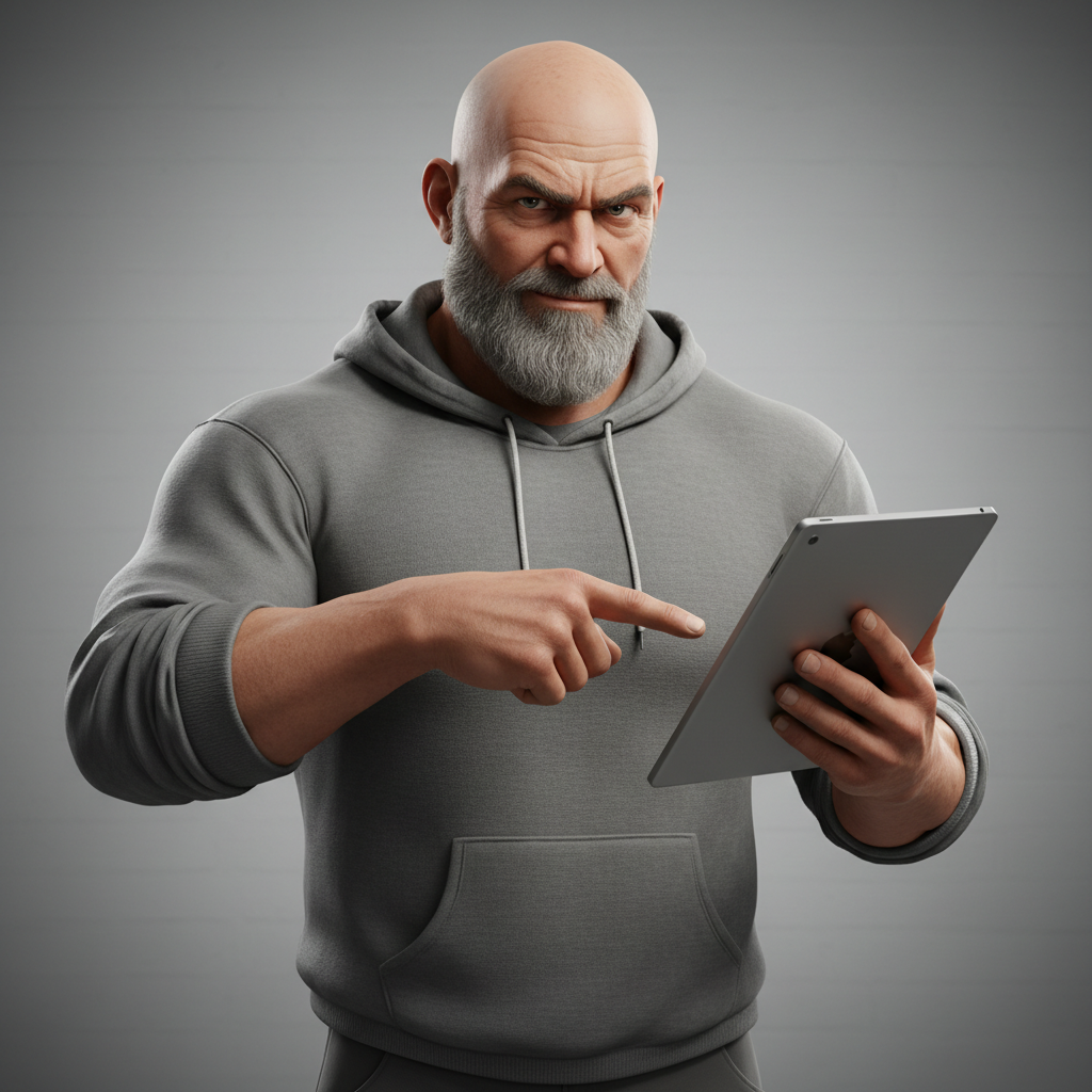 Coach Rack, an AI character on folk