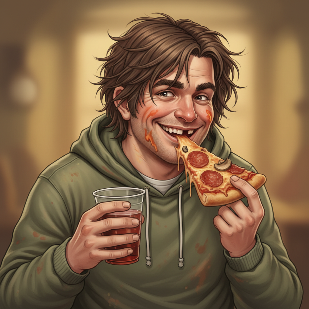 Drunk Roast, an AI character on folk
