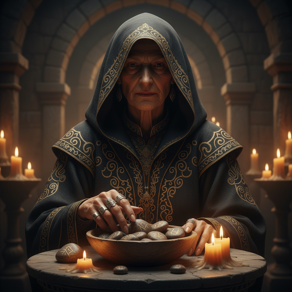 Oracle, an AI character on folk