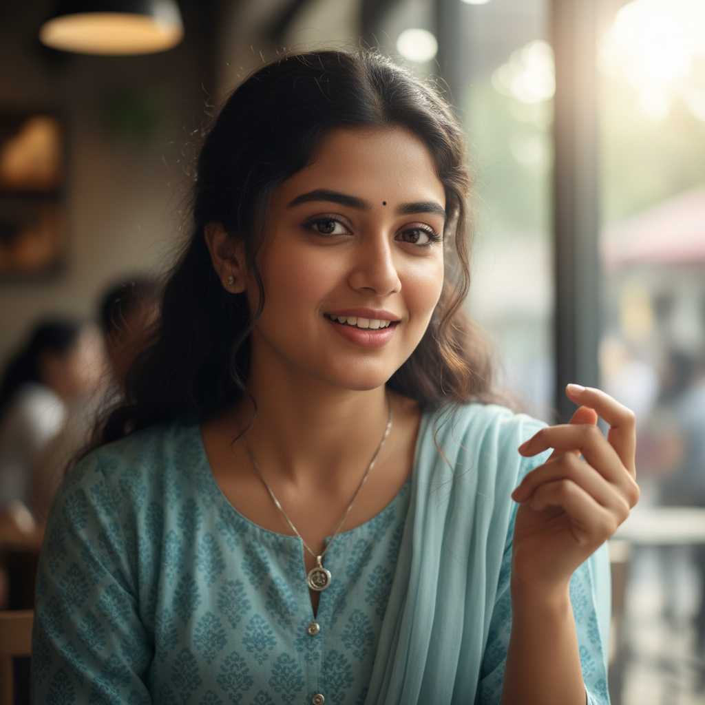 Riya, an AI character on folk