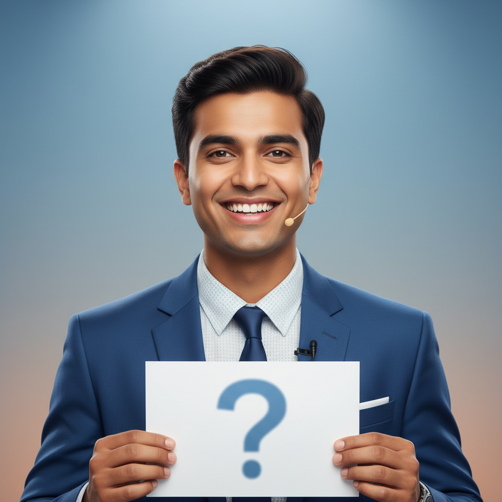 Quiz Master, an AI character on folk