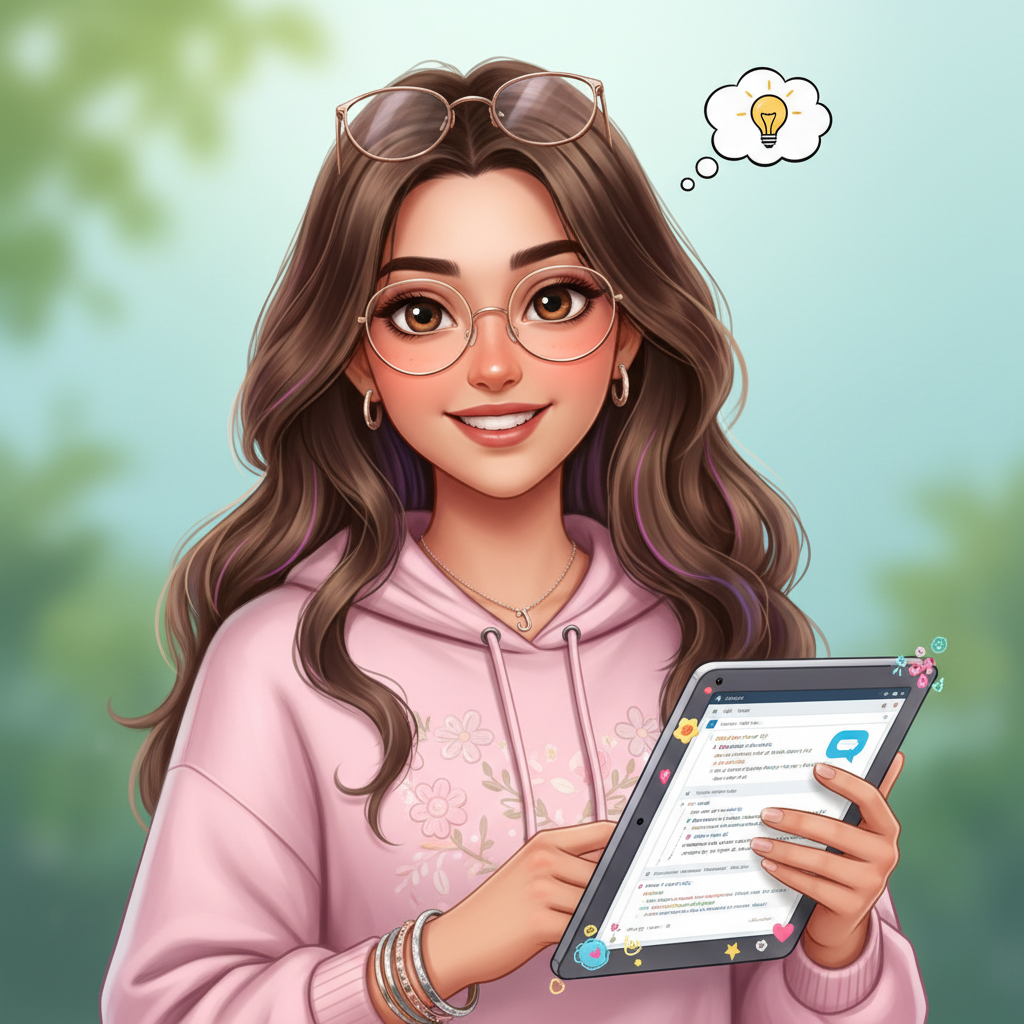 Ros, an AI character on folk