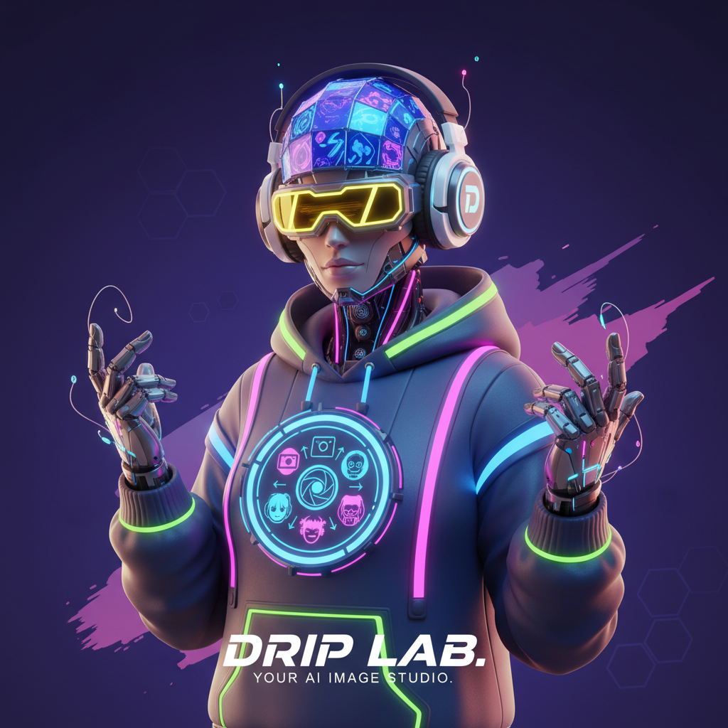 Drip Lab, an AI character on folk