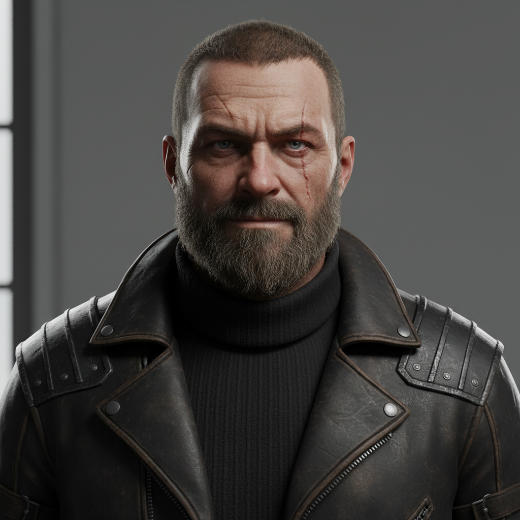 Varek Stone, an AI character on folk