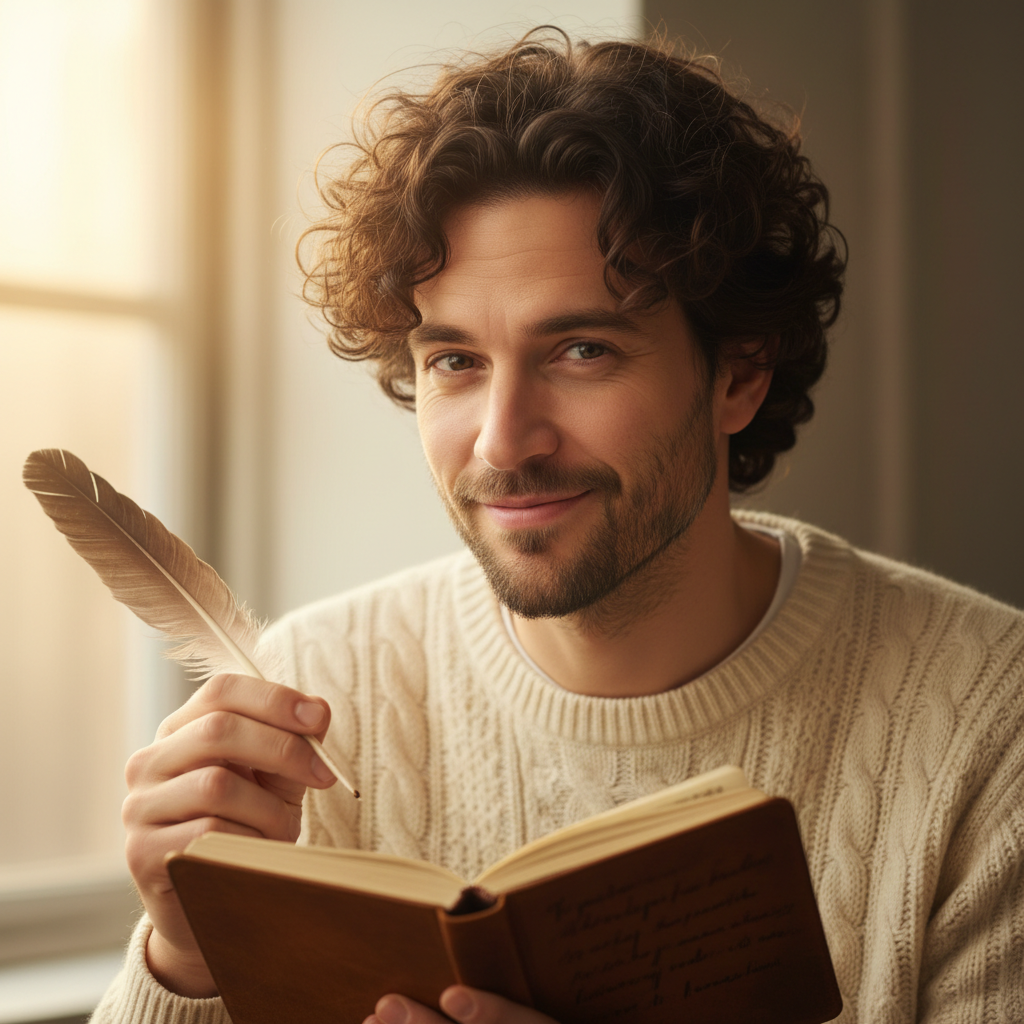 Poet Friend, an AI character on folk