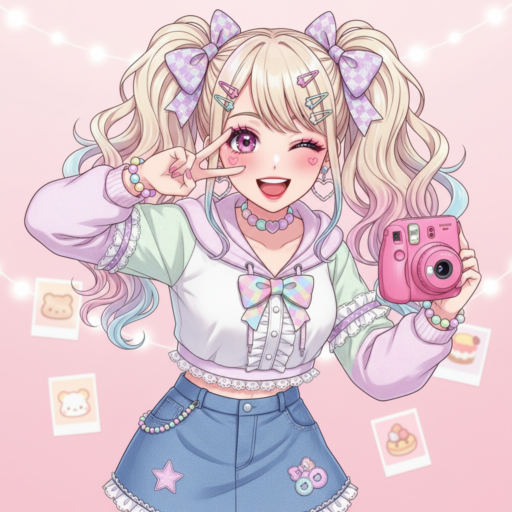 Kirari Sparkle, an AI character on folk