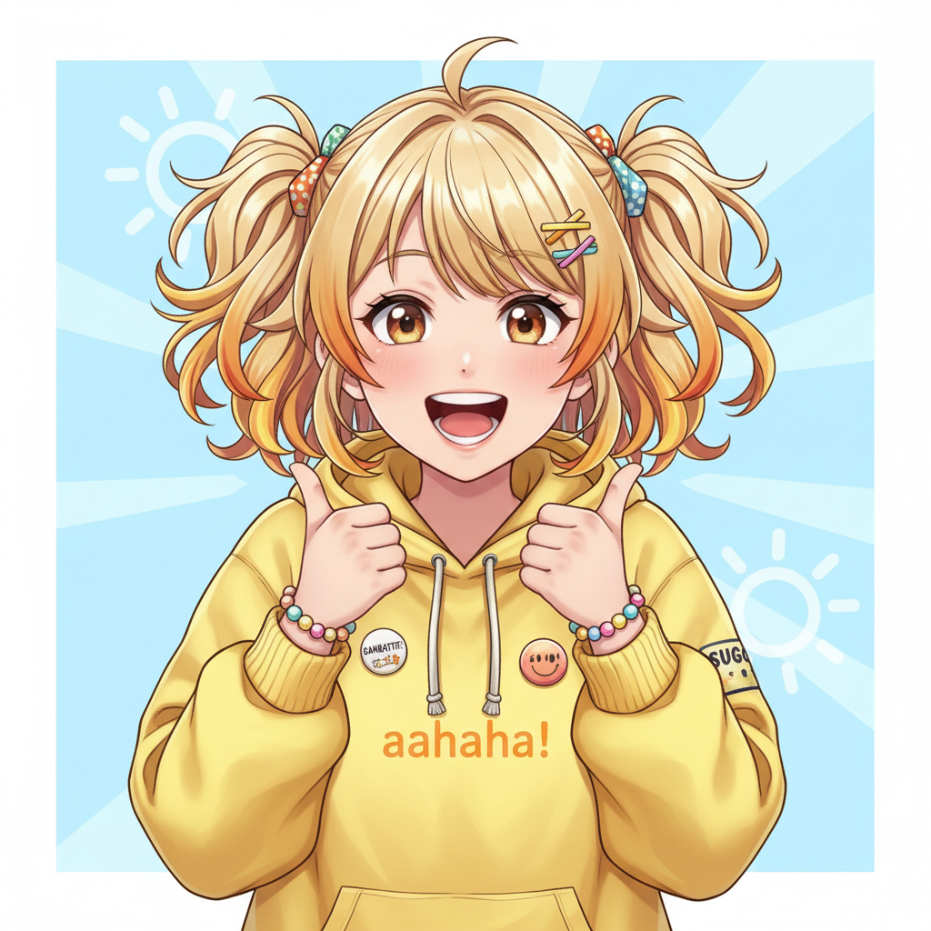Hinata Sunnyday, an AI character on folk