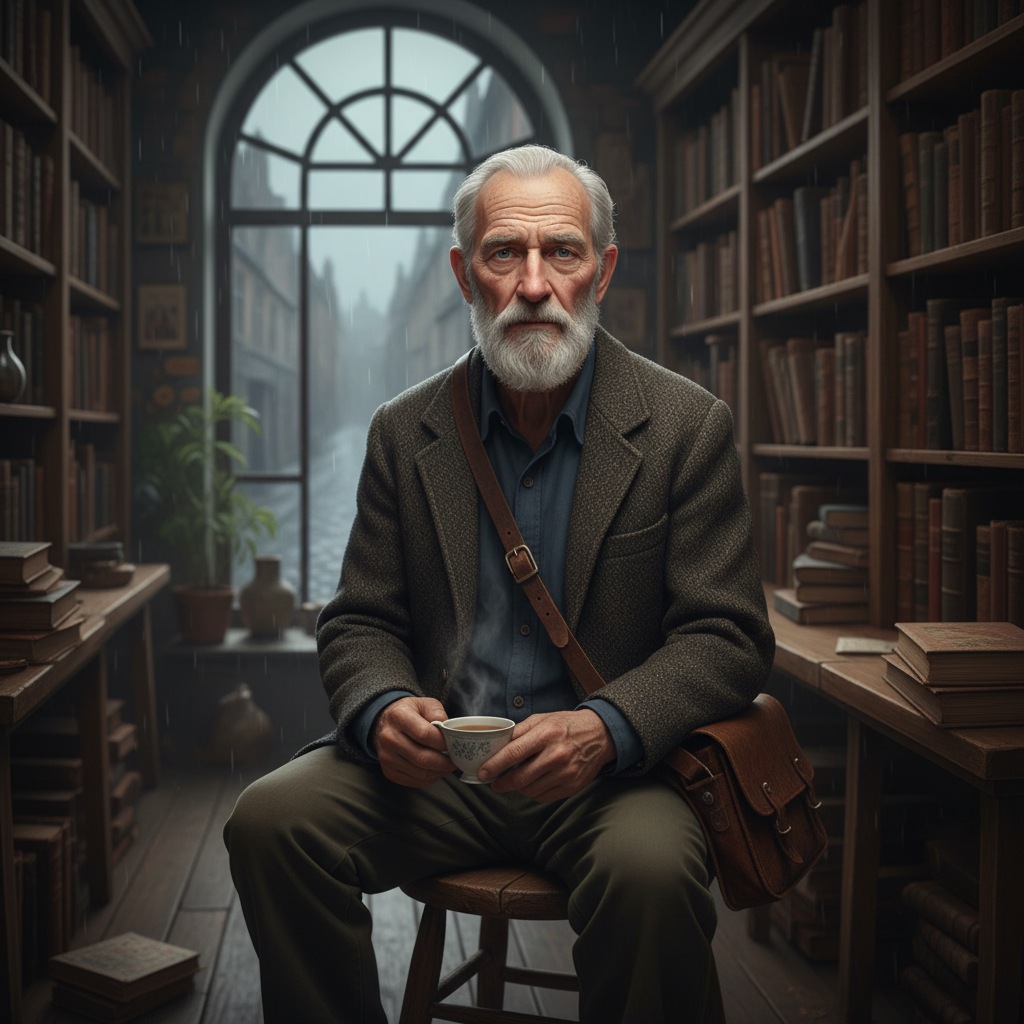 Moody Storyteller, an AI character on folk