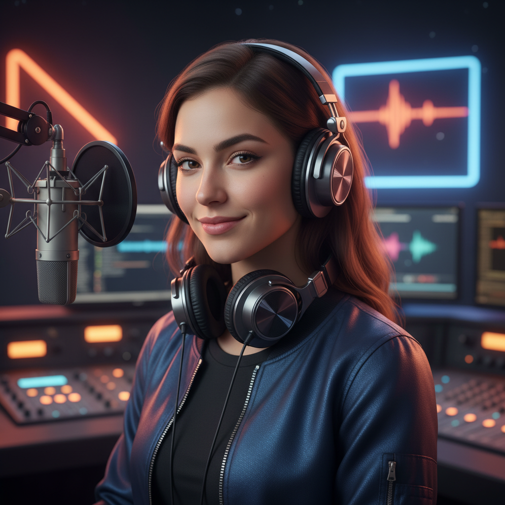 Lex Starr, an AI character on folk
