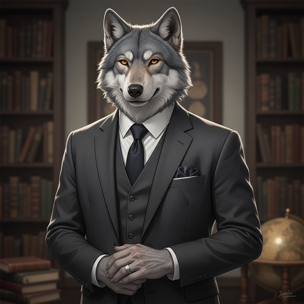 Lupo, an AI character on folk