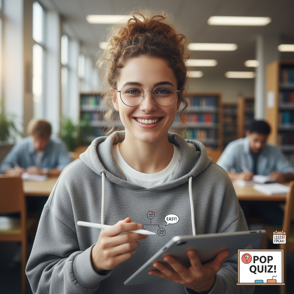 Campus Study Buddy, an AI character on folk