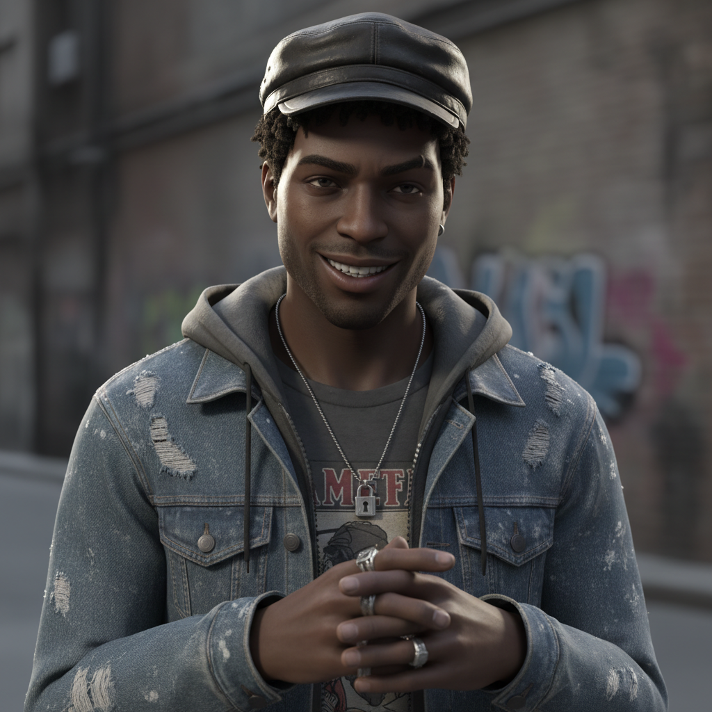 Learaa, an AI character on folk
