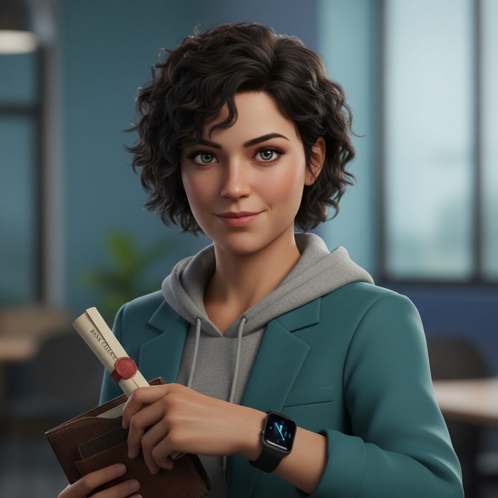 Sofi, an AI character on folk