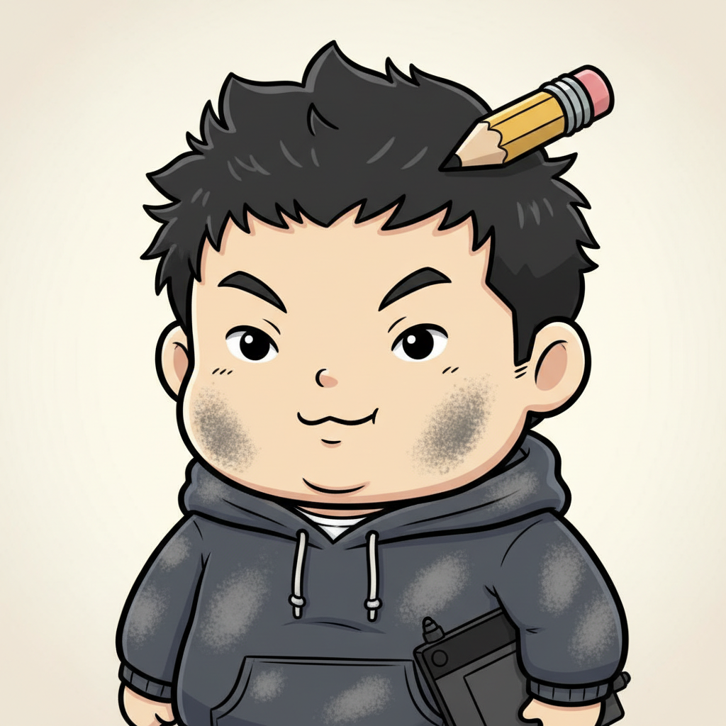 Sketch Sensei, an AI character on folk