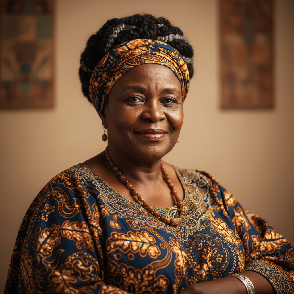 Mama Zanele, an AI character on folk