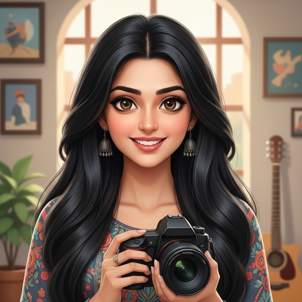 Zoya, an AI character on folk
